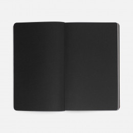 Ежедневник Trait, недатированный, черный с голубым