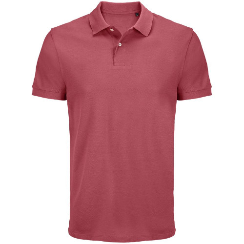 Рубашка поло унисекс Pacific, розовая (лососевая)