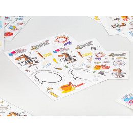 Наклейки ПВХ Sticker Pack на заказ, S