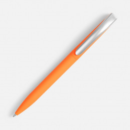 Ручка шариковая Pin Soft Touch, оранжевая