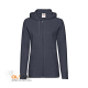 Толстовка без начеса "Ladies Lightweight Hooded Sweat" темно-синий 