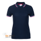 Рубашка поло женская триколор STAN хлопок/полиэстер 185, 04WRUS темно-синий 